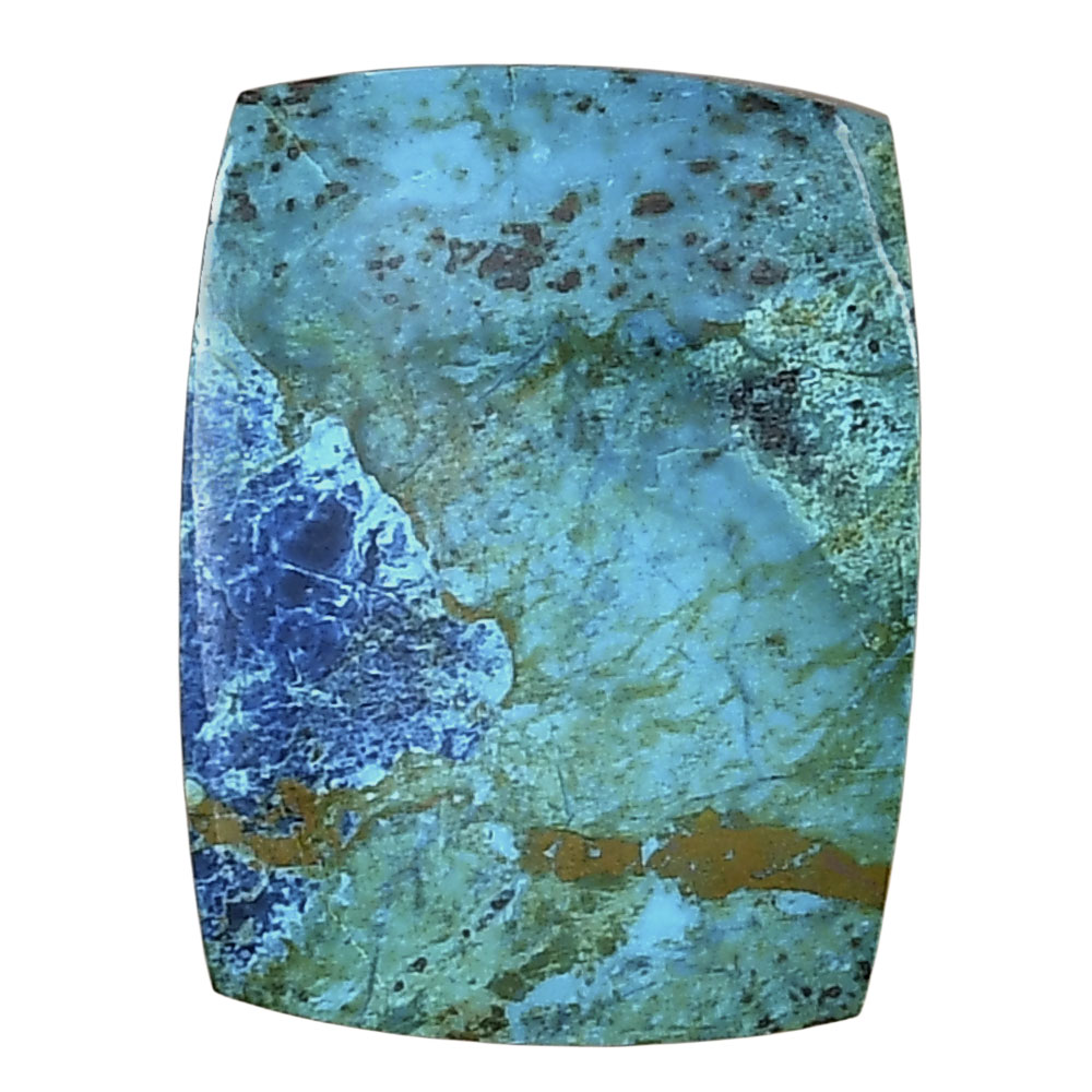 Shattuckite 24.05x18.24x4.8 mm Baguette Gemstone LS02568-39