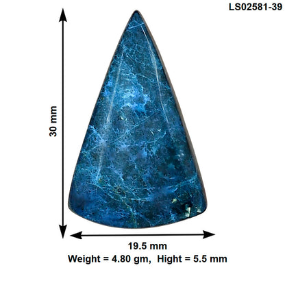 Shattuckite 30x19.5x5.5 mm Fancy Gemstone LS02581-39