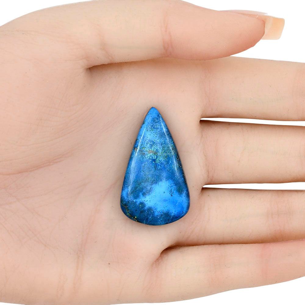 Shattuckite 34.43x20.4x5.6 mm Pear Gemstone LS02590-39