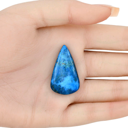 Shattuckite 34.43x20.4x5.6 mm Pear Gemstone LS02590-39