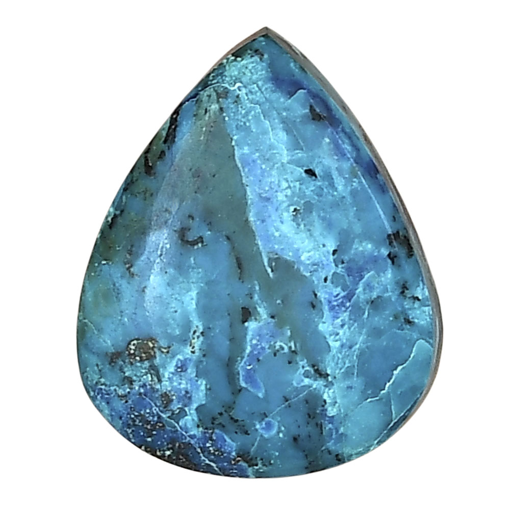 Shattuckite 22.69x18.4x5.1 mm Pear Gemstone LS02591-39
