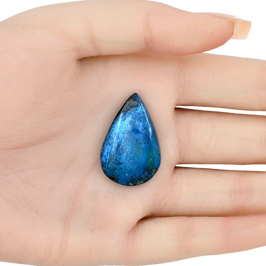 Shattuckite 31.12x20.5x5.4 mm Pear Gemstone LS02598-39