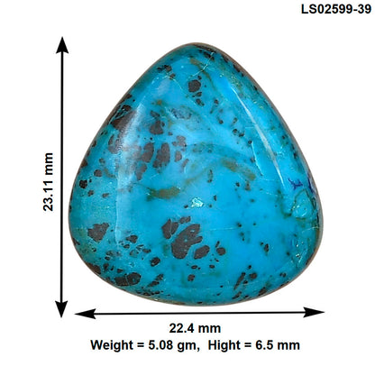 Shattuckite 23.11x22.4x6.5 mm Fancy Gemstone LS02599-39