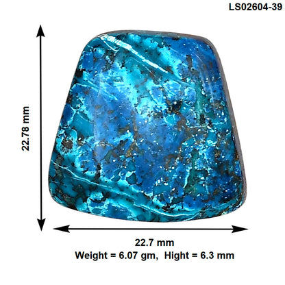 Shattuckite 22.78x22.7x6.3 mm Fancy Gemstone LS02604-39