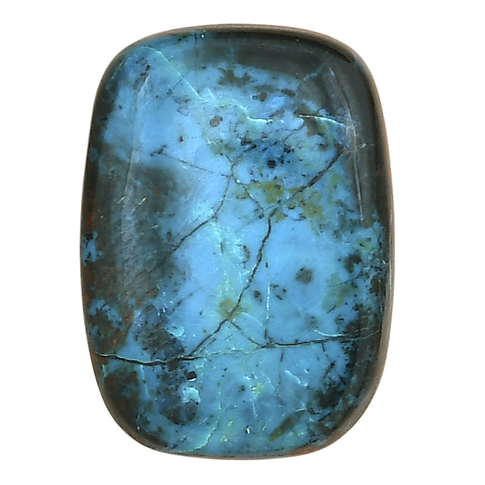 Shattuckite 25.82x18.7x6.4 mm Baguette Gemstone LS02610-39