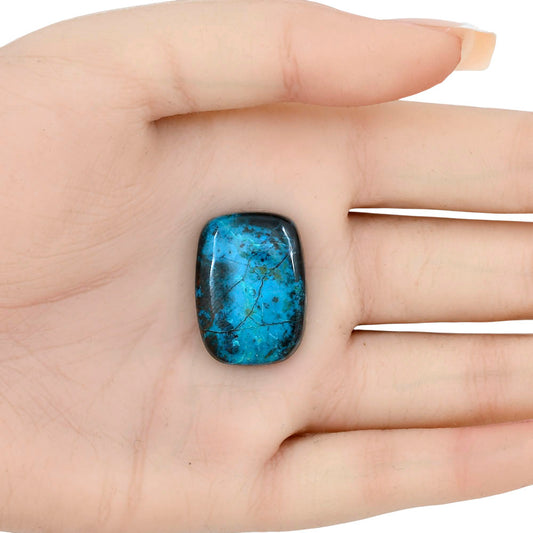 Shattuckite 25.82x18.7x6.4 mm Baguette Gemstone LS02610-39