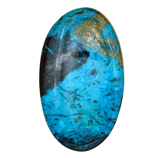 Shattuckite 30.17x18x4.5 mm Oval Gemstone LS02611-39