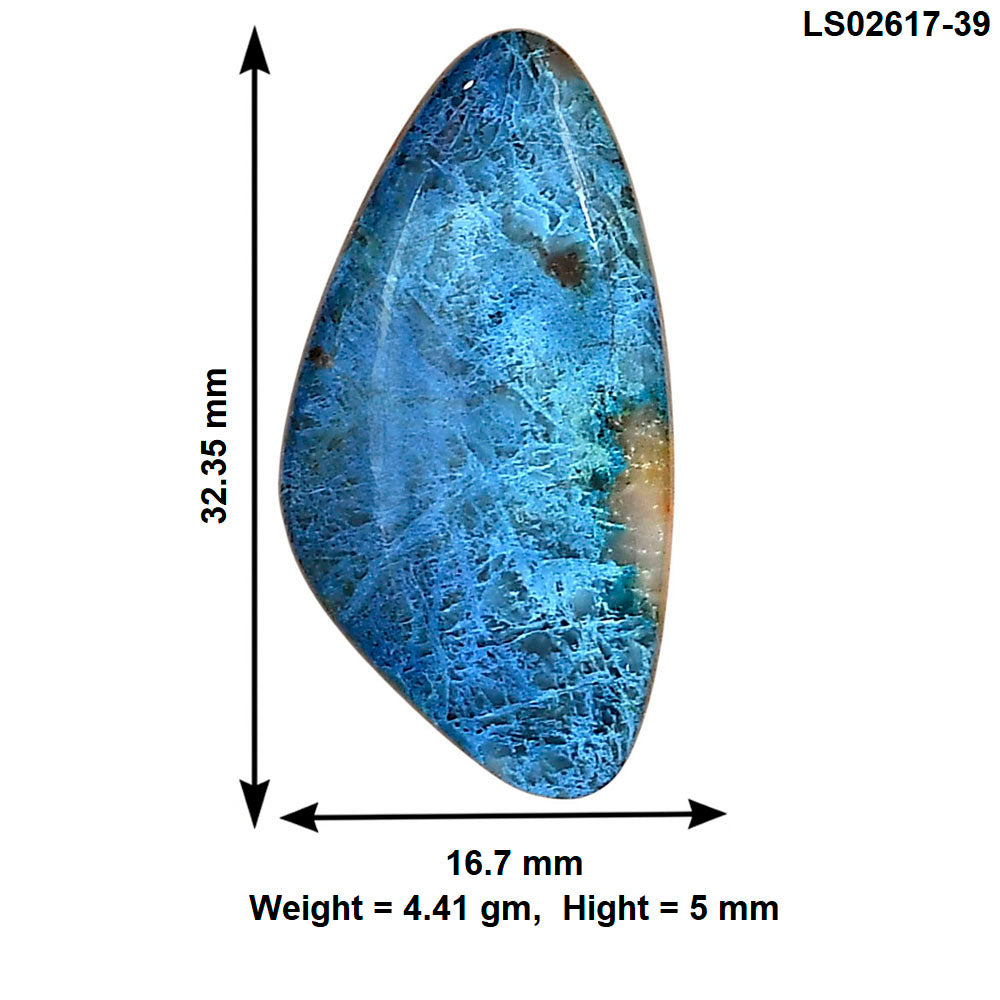 Shattuckite 32.35x16.7x5 mm Fancy Gemstone LS02617-39