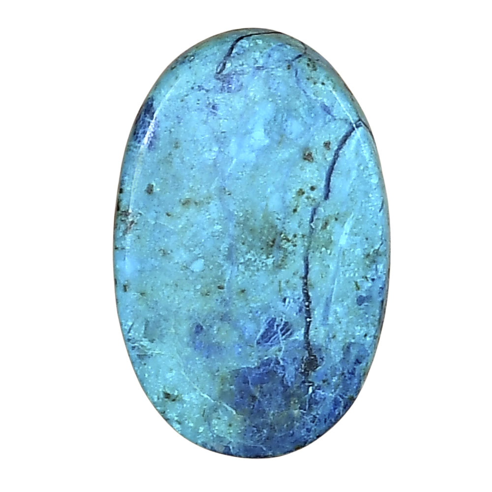Shattuckite 25.05x16.1x3.3 mm Oval Gemstone LS02620-39
