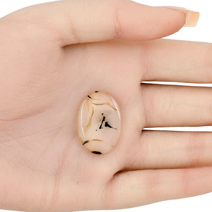 Montana Agate 26.35x18.5x4 mm Oval Gemstone LS02639-40