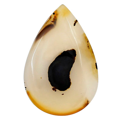 Montana Agate 34x22.8x5 mm Pear Gemstone LS02648-40