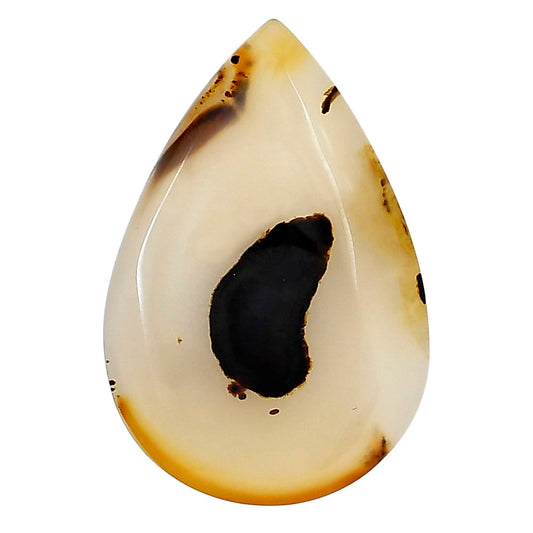Montana Agate 34x22.8x5 mm Pear Gemstone LS02648-40