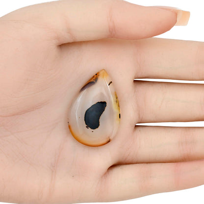 Montana Agate 34x22.8x5 mm Pear Gemstone LS02648-40