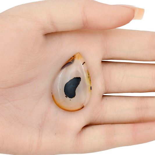Montana Agate 34x22.8x5 mm Pear Gemstone LS02648-40
