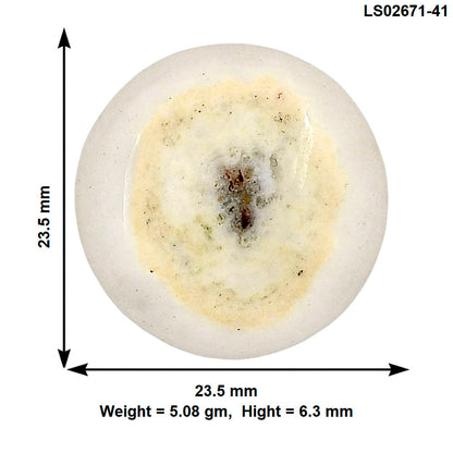 Solar Quartz Eye 23.5x23.5x6.3 mm Round Gemstone LS02671-41