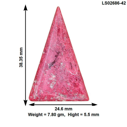 Pink Thulite 38.35x24.6x5.5 mm Fancy Gemstone LS02686-42