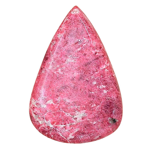 Pink Thulite 30.1x20.5x5.5 mm Pear Gemstone LS02691-42