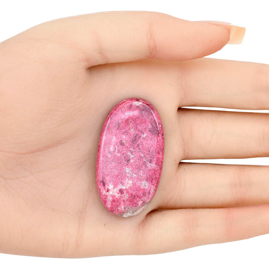 Pink Thulite 43.2x24.15x5.4 mm Oval Gemstone LS02692-42
