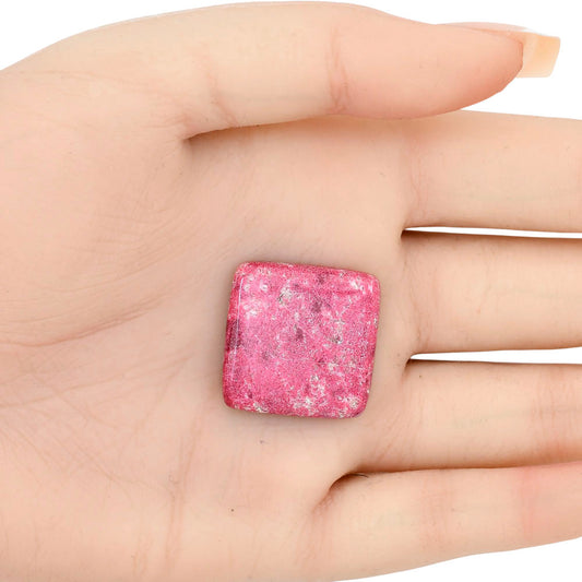 Pink Thulite 23x23x5 mm Baguette Gemstone LS02693-42