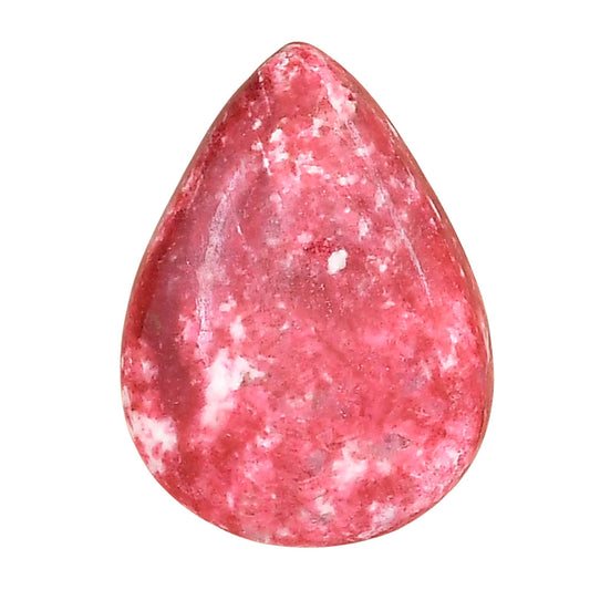 Pink Thulite 26.5x19.6x6 mm Pear Gemstone LS02696-42