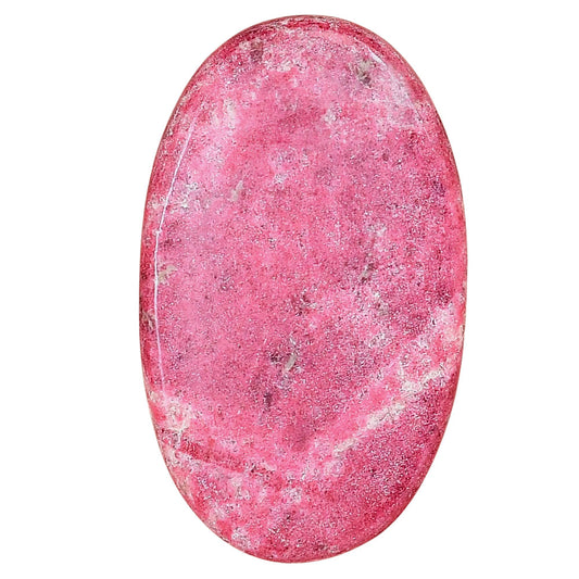 Pink Thulite 41.8x25.2x5.5 mm Oval Gemstone LS02699-42