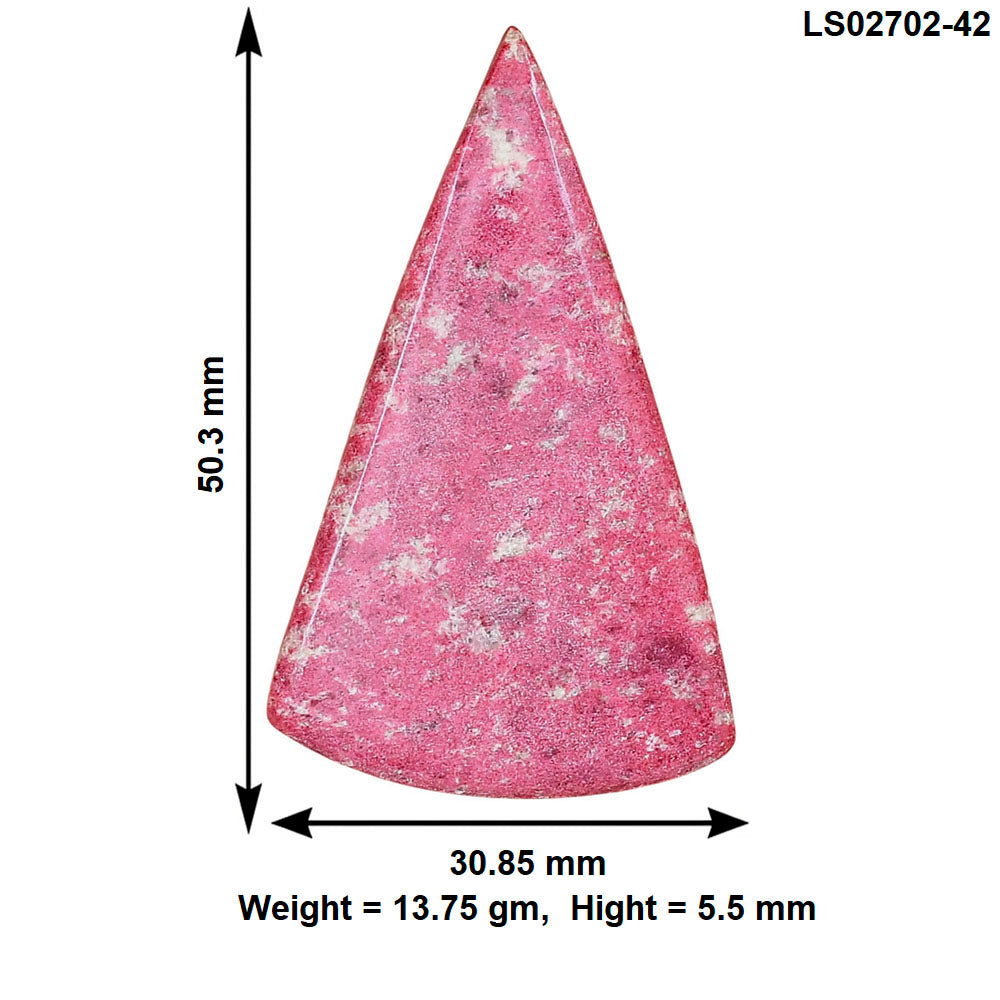 Pink Thulite 50.3x30.85x5.5 mm Fancy Gemstone LS02702-42