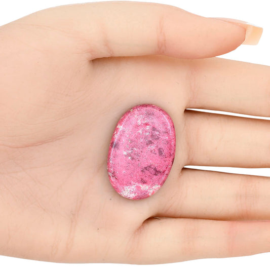 Pink Thulite 32.8x22.3x5.5 mm Oval Gemstone LS02710-42