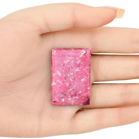 Pink Thulite 38x26.2x5.5 mm Baguette Gemstone LS02714-42