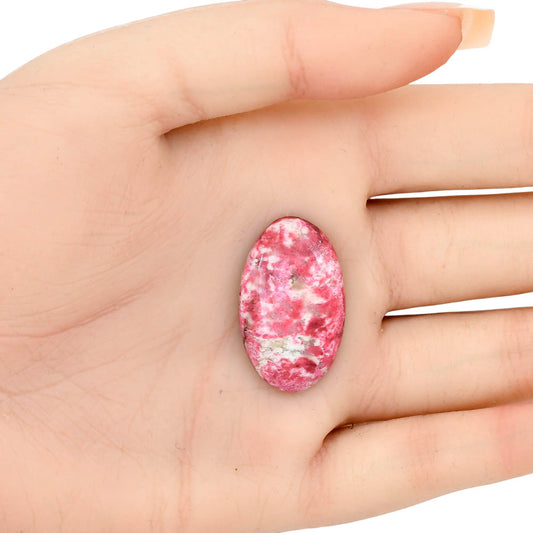 Pink Thulite 29.45x18x5.5 mm Oval Gemstone LS02721-42