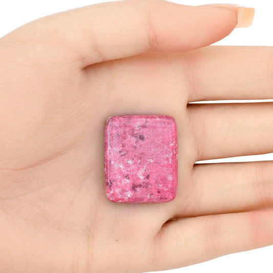 Pink Thulite 28.6x23.75x5.8 mm Baguette Gemstone LS02727-42