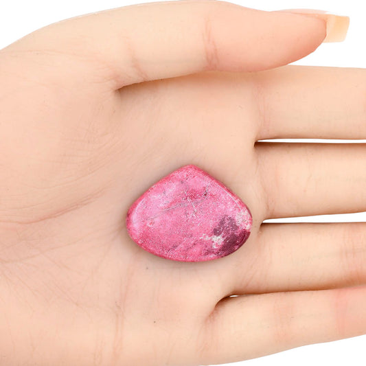 Pink Thulite 30.6x23.65x5.5 mm Heart Gemstone LS02729-42