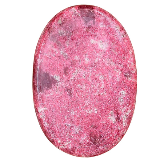 Pink Thulite 38.35x26.25x5.5 mm Oval Gemstone LS02733-42