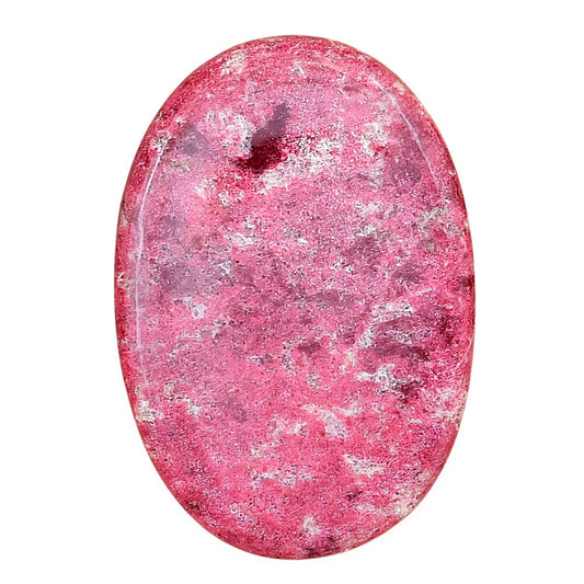 Pink Thulite 37.55x26x5.5 mm Oval Gemstone LS02735-42