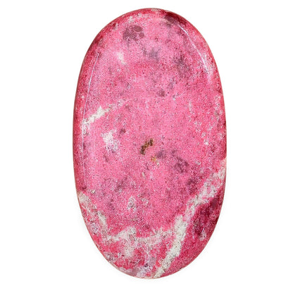 Pink Thulite 45x25.7x6 mm Oval Gemstone LS02738-42