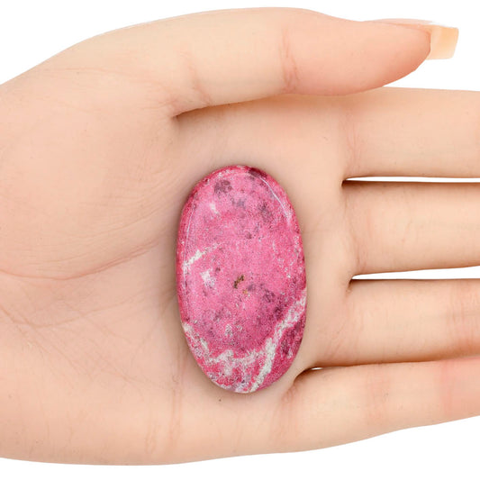 Pink Thulite 45x25.7x6 mm Oval Gemstone LS02738-42