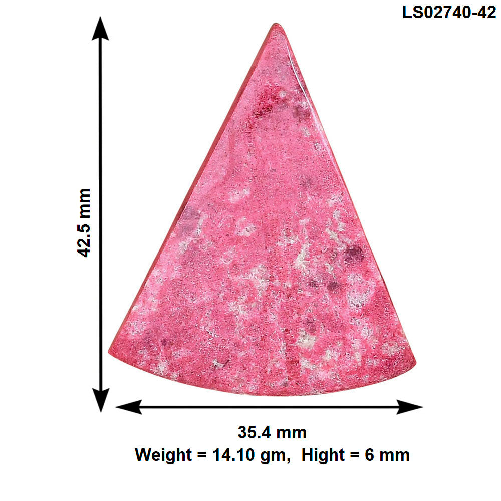 Pink Thulite 42.5x35.4x6 mm Fancy Gemstone LS02740-42