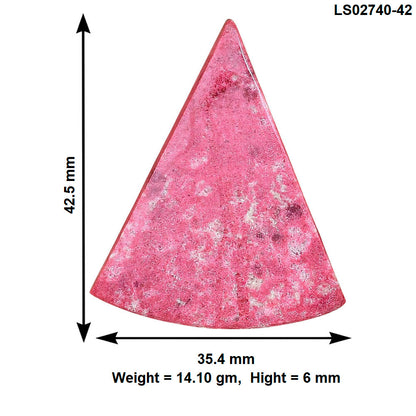 Pink Thulite 42.5x35.4x6 mm Fancy Gemstone LS02740-42
