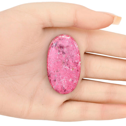 Pink Thulite 44.6x25.35x5.8 mm Oval Gemstone LS02741-42