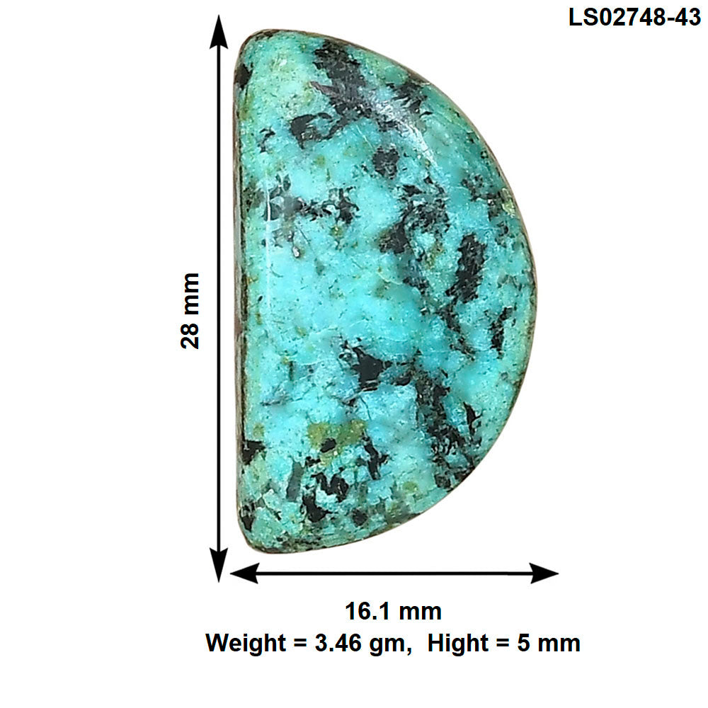 Tibetan Turquoise 28x16.1x5 mm Fancy Gemstone LS02748-43