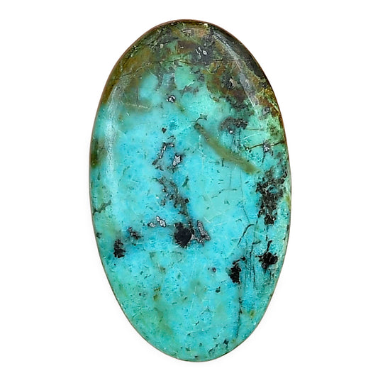 Tibetan Turquoise 33.3x19.65x4.8 mm Oval Gemstone LS02752-43