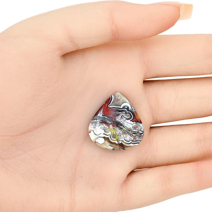 Laguna Lace Agate 24.3x23.45x5.3 mm Heart Gemstone LS02828-45