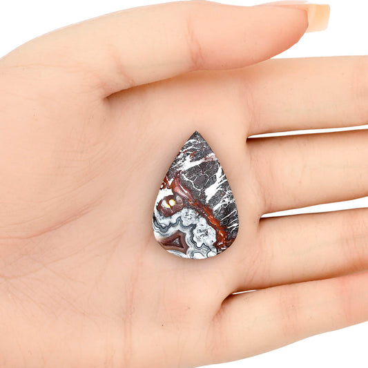 Laguna Lace Agate 31.1x20.85x5 mm Pear Gemstone LS02830-45