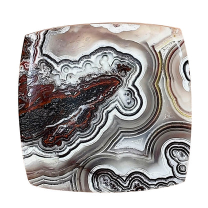 Laguna Lace Agate 26.8x26.3x6 mm Baguette Gemstone LS02831-45