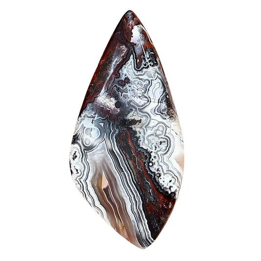 Laguna Lace Agate 38.7x18.75x5 mm Fancy Gemstone LS02836-45