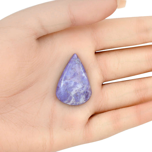 Lavender Jade 31.35x21.65x5.4 mm Pear Gemstone LS02867-46