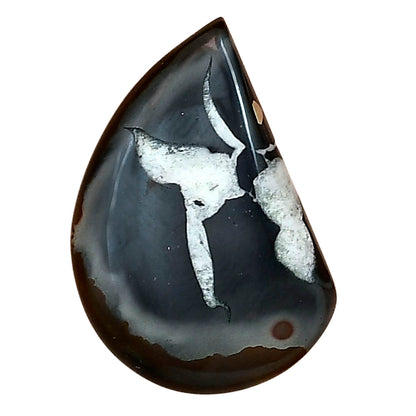 Black Septarian 27.65x17.7x4.5 mm Fancy Gemstone LS02876-47