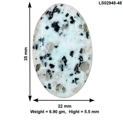 Sesame Jasper 35x22x5.5 mm Oval Gemstone LS02948-48