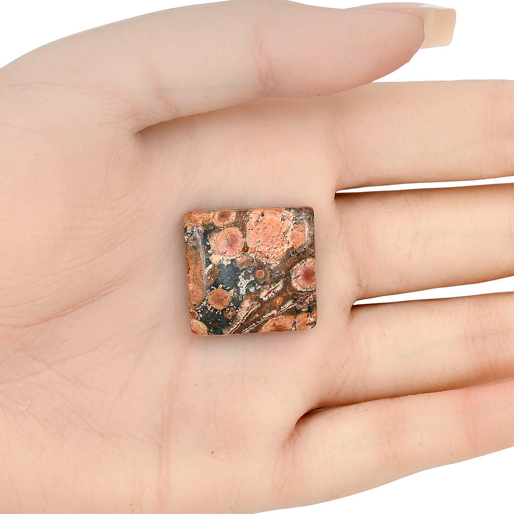 Poppy Jasper 22.4x21.5x6 mm Baguette Gemstone LS02981-49