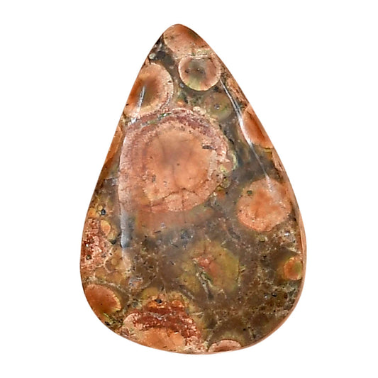 Poppy Jasper 28x19.2x5.5 mm Pear Gemstone LS02983-49