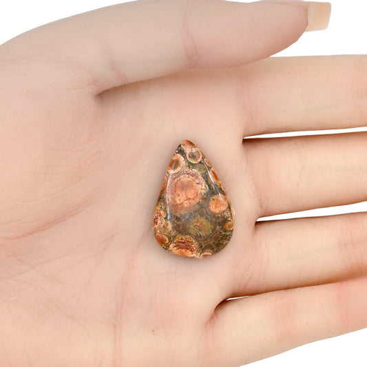 Poppy Jasper 28x19.2x5.5 mm Pear Gemstone LS02983-49